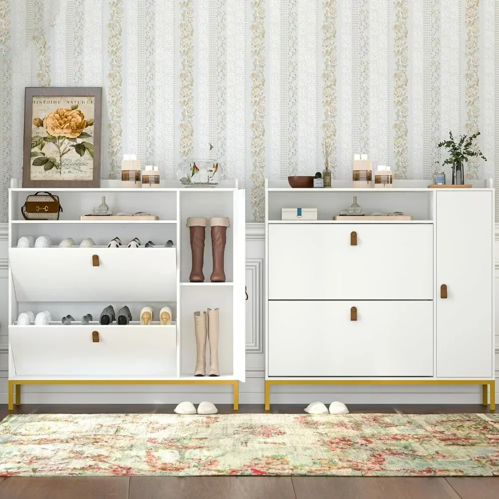 Shoe Cabinet Tipping Bucket Shoes Rack Organizer with 2 Flip Drawers, Entryway Narrow Shoe Storage with Shelf High quality
Shoe Cabinet Tipping Bucket Shoes Rack Organizer with 2 Flip Drawers, Entryway Narrow Shoe Storage with Shelf High quality