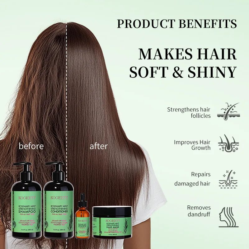 Rosemary Mint Shampoo Refreshing Oil Control Shampoo Conditioner Mask Oil Combination Set
Rosemary Mint Shampoo Refreshing Oil Control Shampoo Conditioner Mask Oil Combination Set