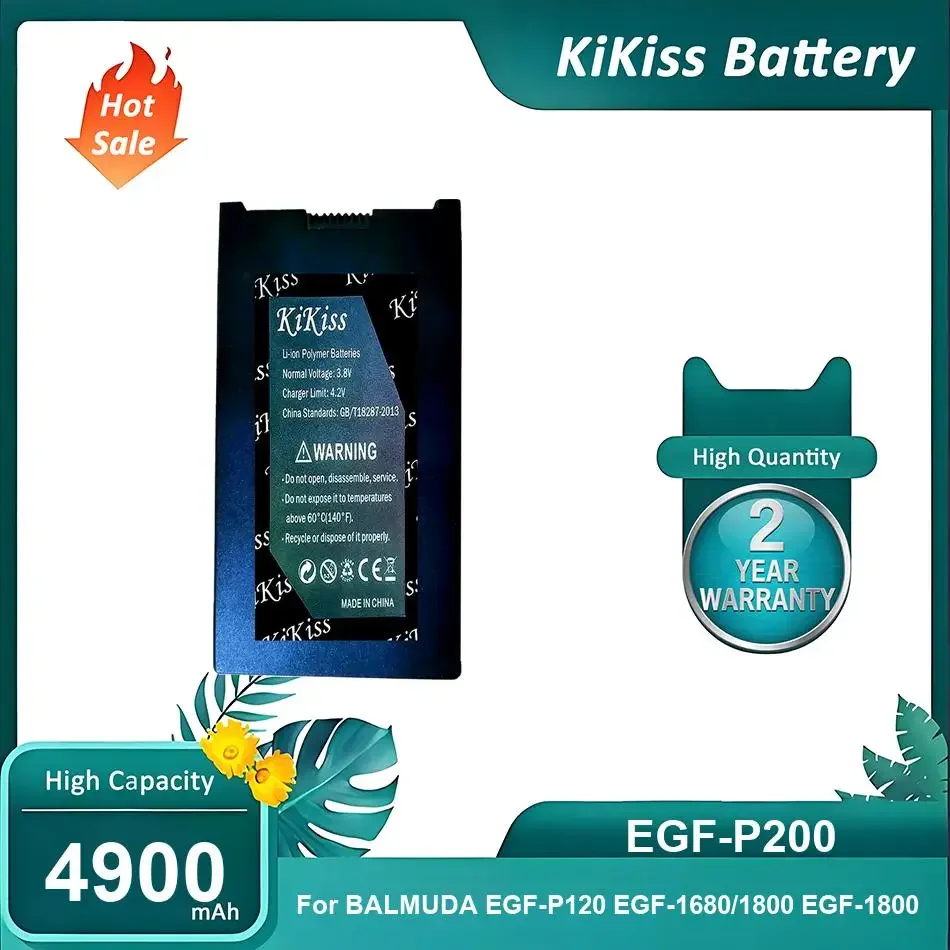 Replacement Battery For BALMUDA EGF-P120 EGF-1680/1800 EGF-1800,EGF-P200,4900mAh
Replacement Battery For BALMUDA EGF-P120 EGF-1680/1800 EGF-1800,EGF-P200,4900mAh