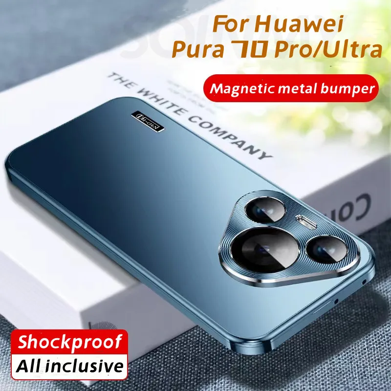 Магнитный чехол с алюминиевой металлической рамкой для Huawei Pura 70 Pro Plus Ultra Magsafe, защитная задняя панель из стекла с беспроводной зарядкой и полными линзами для ПК
Магнитный чехол с алюминиевой металлической рамкой для Huawei Pura 70 Pro Plus Ultra Magsafe, защитная задняя панель из стекла с беспроводной зарядкой и полными линзами для ПК