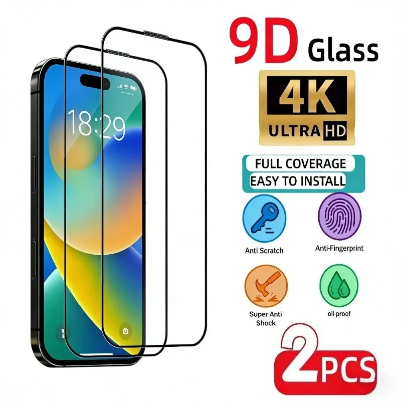 2Pcs Ultra Clear Screen Protector for iPhone 17 16 15 14 Pro Max Air 17e 16 15 14 Plus 13 12 11 Pro Anti-Scratch Tempered Glass
2Pcs Ultra Clear Screen Protector for iPhone 17 16 15 14 Pro Max Air 17e 16 15 14 Plus 13 12 11 Pro Anti-Scratch Tempered Glass