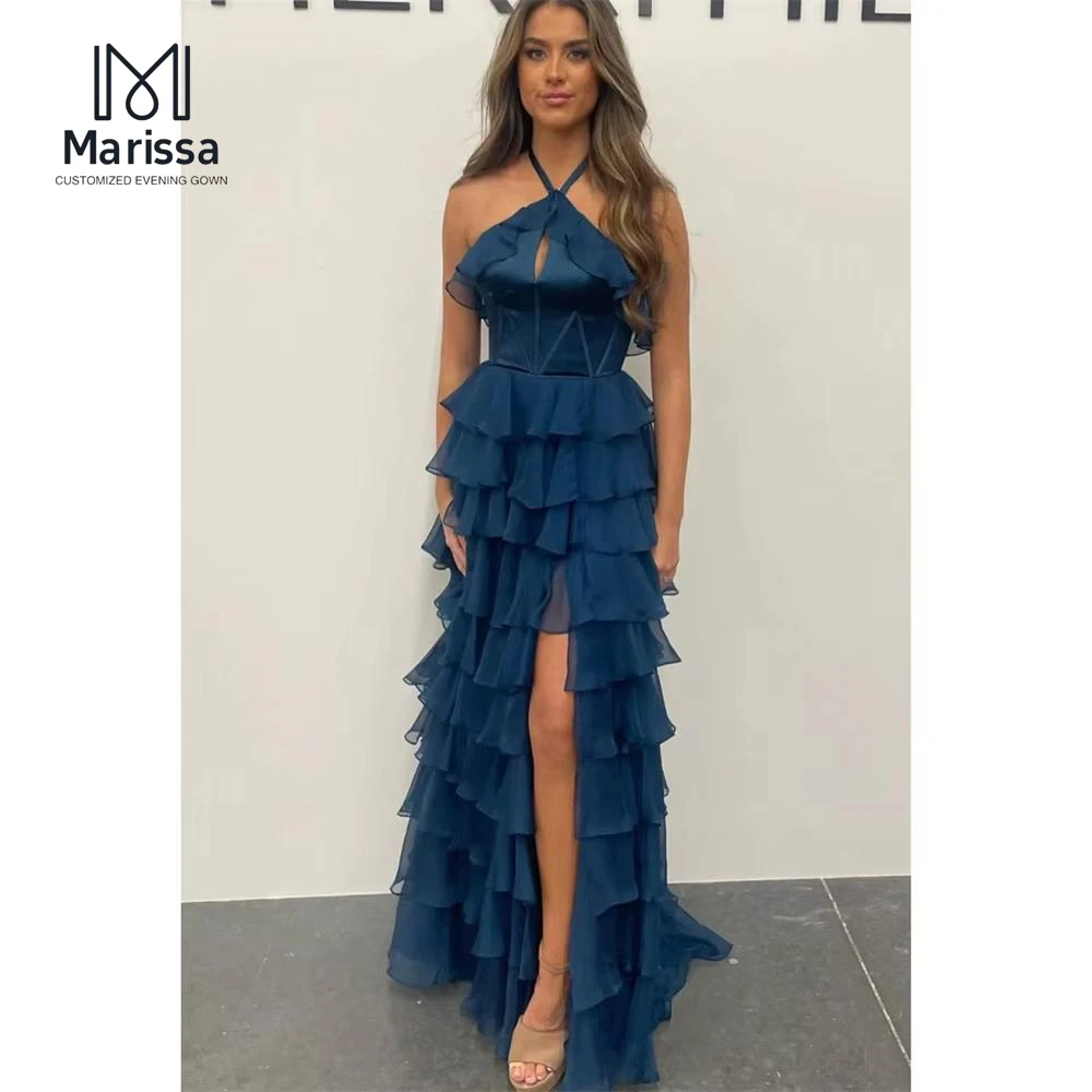 Marissa Chiffon Women's Evening Dress Woman Off-shoulder Scalpel Collar Custom Made Party Dress for Wedding Layered Formula Prom
Marissa Chiffon Women's Evening Dress Woman Off-shoulder Scalpel Collar Custom Made Party Dress for Wedding Layered Formula Prom