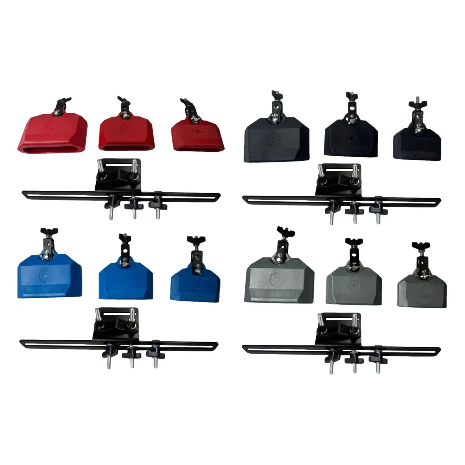 Professional Cow Percussion Bell Set Metal Mounting Bracket Jam Block Holder for Drum Kit Festival Show
Professional Cow Percussion Bell Set Metal Mounting Bracket Jam Block Holder for Drum Kit Festival Show