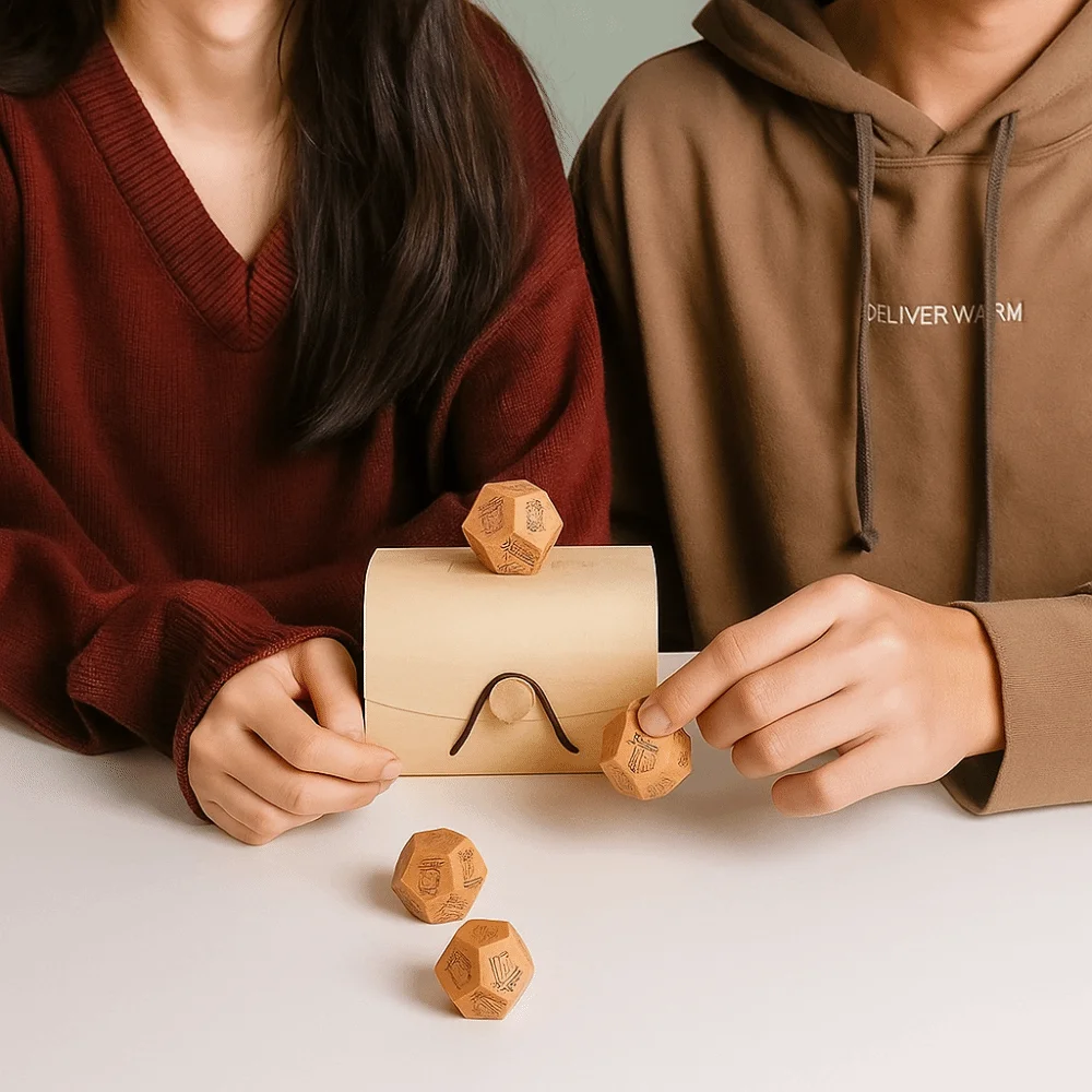 12 sided Wooden Food Dice Game Decision Make Board Game Food Decision Dice Games Entertainment Figurines Date Night Dice
12 sided Wooden Food Dice Game Decision Make Board Game Food Decision Dice Games Entertainment Figurines Date Night Dice