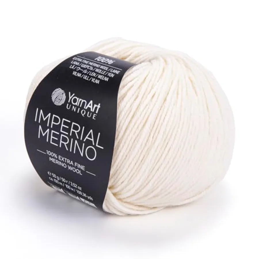 Unique Imperial Merino Yarn - 100% Extra Fine Merino Wool, Luxurious Soft Yarn for Knitting, Crocheting, Baby Clothes, Scarves,
Unique Imperial Merino Yarn - 100% Extra Fine Merino Wool, Luxurious Soft Yarn for Knitting, Crocheting, Baby Clothes, Scarves,