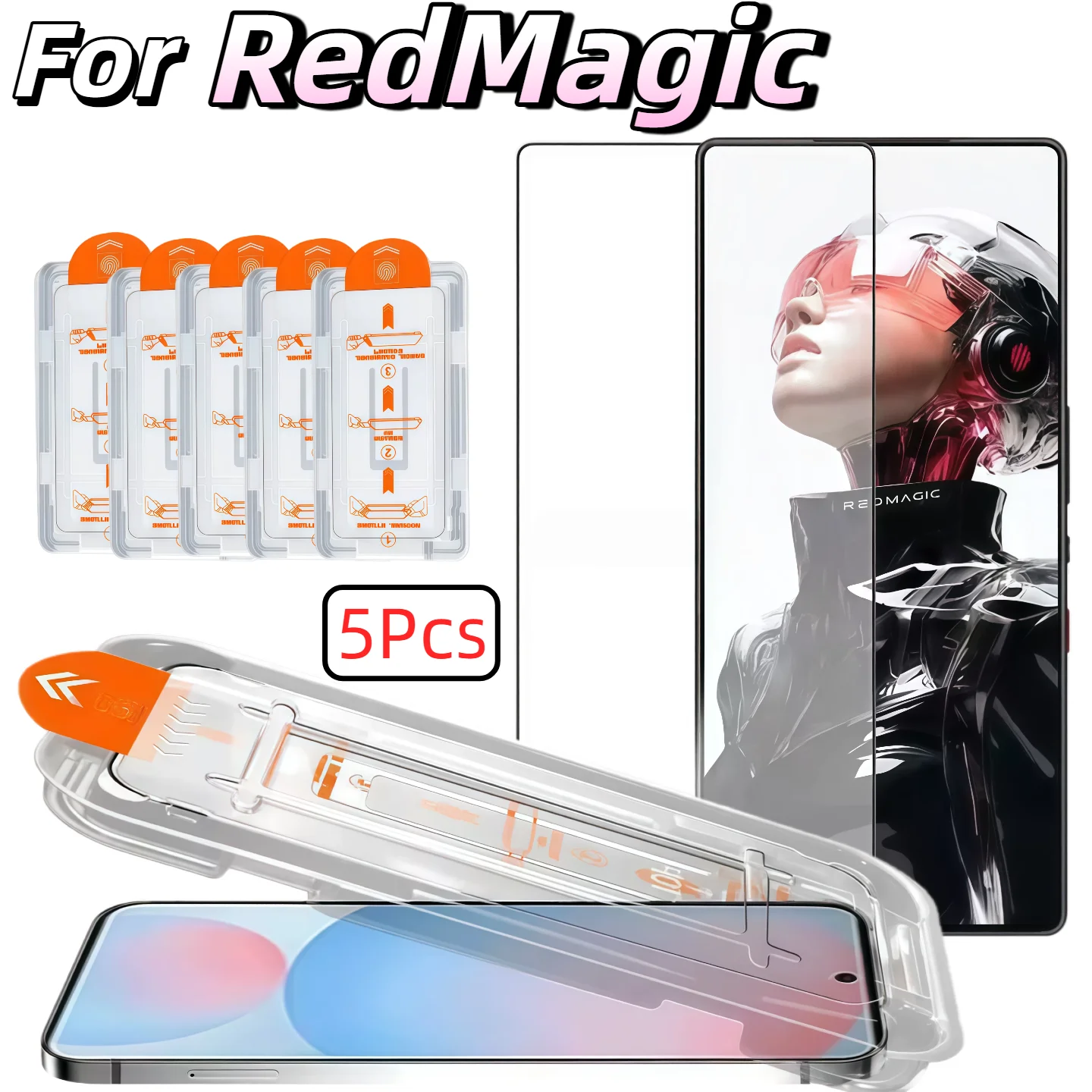 5Pcs Ultra-Thin HD Clear Tempered Glass Screen Protector for ZTE Nubia Redmagic Series 9H Hardness Shatterproof Bubble-Free
5Pcs Ultra-Thin HD Clear Tempered Glass Screen Protector for ZTE Nubia Redmagic Series 9H Hardness Shatterproof Bubble-Free