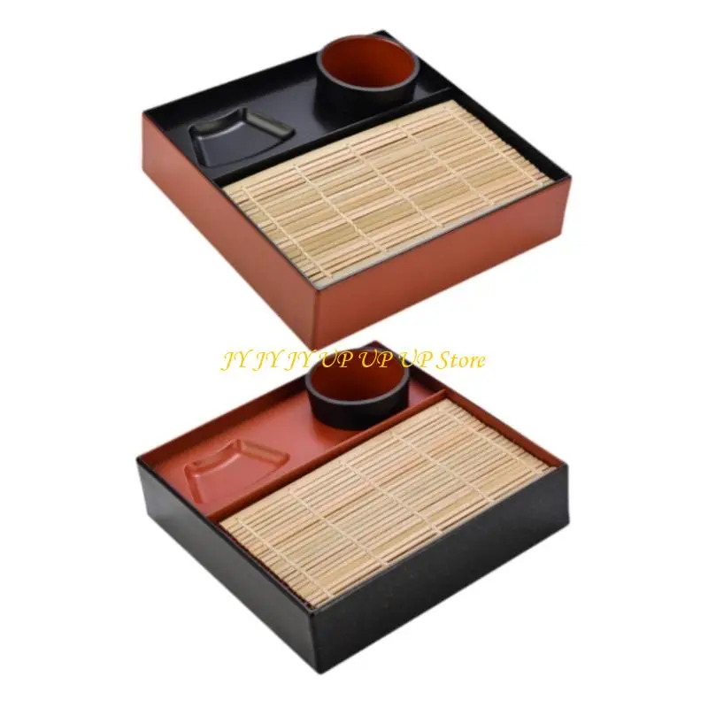 B2RF Traditional Soba Udon Serving Plate With Sauce Divider Multifunctional Tableware For Family Gatherings Picnics
B2RF Traditional Soba Udon Serving Plate With Sauce Divider Multifunctional Tableware For Family Gatherings Picnics