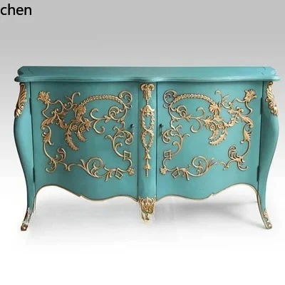 HTT chest cabinet storage cabinet carved gold-painted retro side storage porch shoe
HTT chest cabinet storage cabinet carved gold-painted retro side storage porch shoe