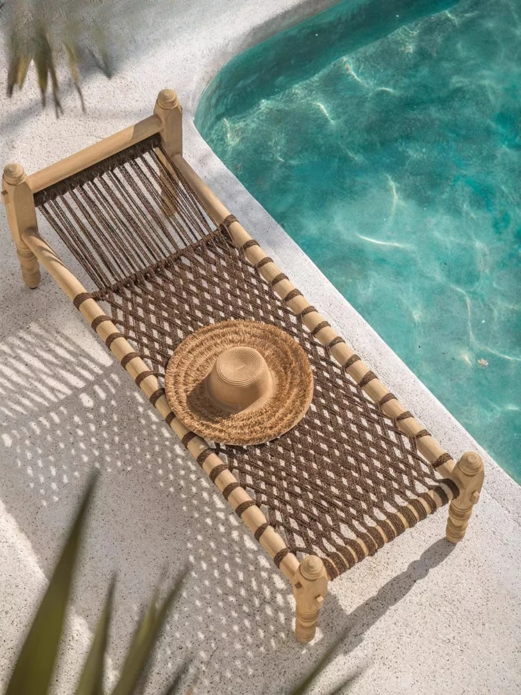 Outdoor Bed Solid Wood Villa Hotel Pool Lounge Sunbathing Open-air Waterproof Homestay Seaside Teak Beach Chair
Outdoor Bed Solid Wood Villa Hotel Pool Lounge Sunbathing Open-air Waterproof Homestay Seaside Teak Beach Chair