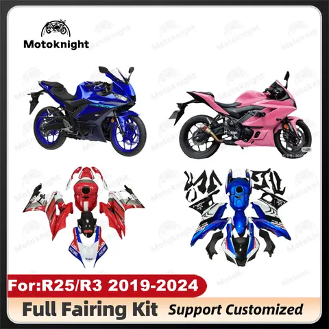 Motorcycle full Fairing kit fit for YAMAHA R25 R3 2019 2020 2021 2022 2023 2024 bodywork Injection mold Fairings kits body zxmt