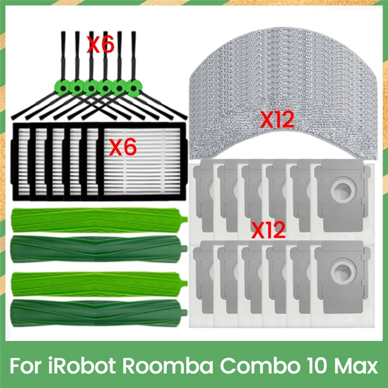 ABVI-основная щетка, фильтр, тряпка для уборки, мешок для пыли для Irobot Roomba Combo 10 Max, запчасти для пылесоса, эффективные аксессуары для уборки
ABVI-основная щетка, фильтр, тряпка для уборки, мешок для пыли для Irobot Roomba Combo 10 Max, запчасти для пылесоса, эффективные аксессуары для уборки