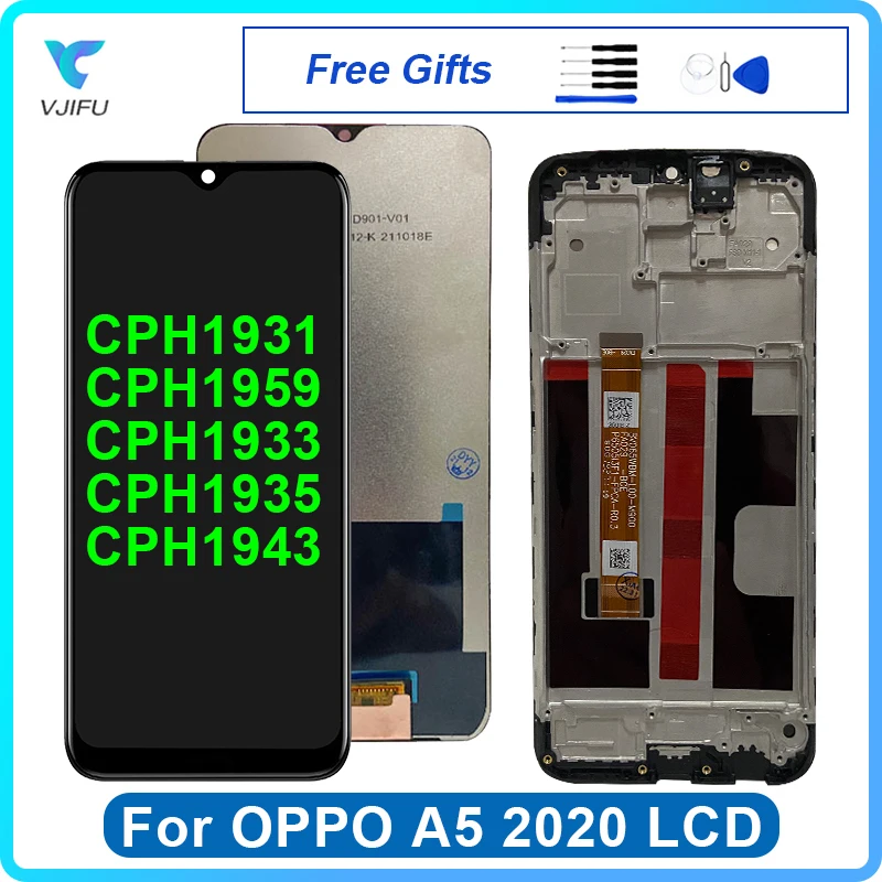 ЖК-дисплей 6,5 дюйма для OPPO A5 2020 A11, сенсорный экран, дигитайзер в сборе, сменный экран cph830, CPH1959, cphкость, cphправил
ЖК-дисплей 6,5 дюйма для OPPO A5 2020 A11, сенсорный экран, дигитайзер в сборе, сменный экран cph830, CPH1959, cphкость, cphправил