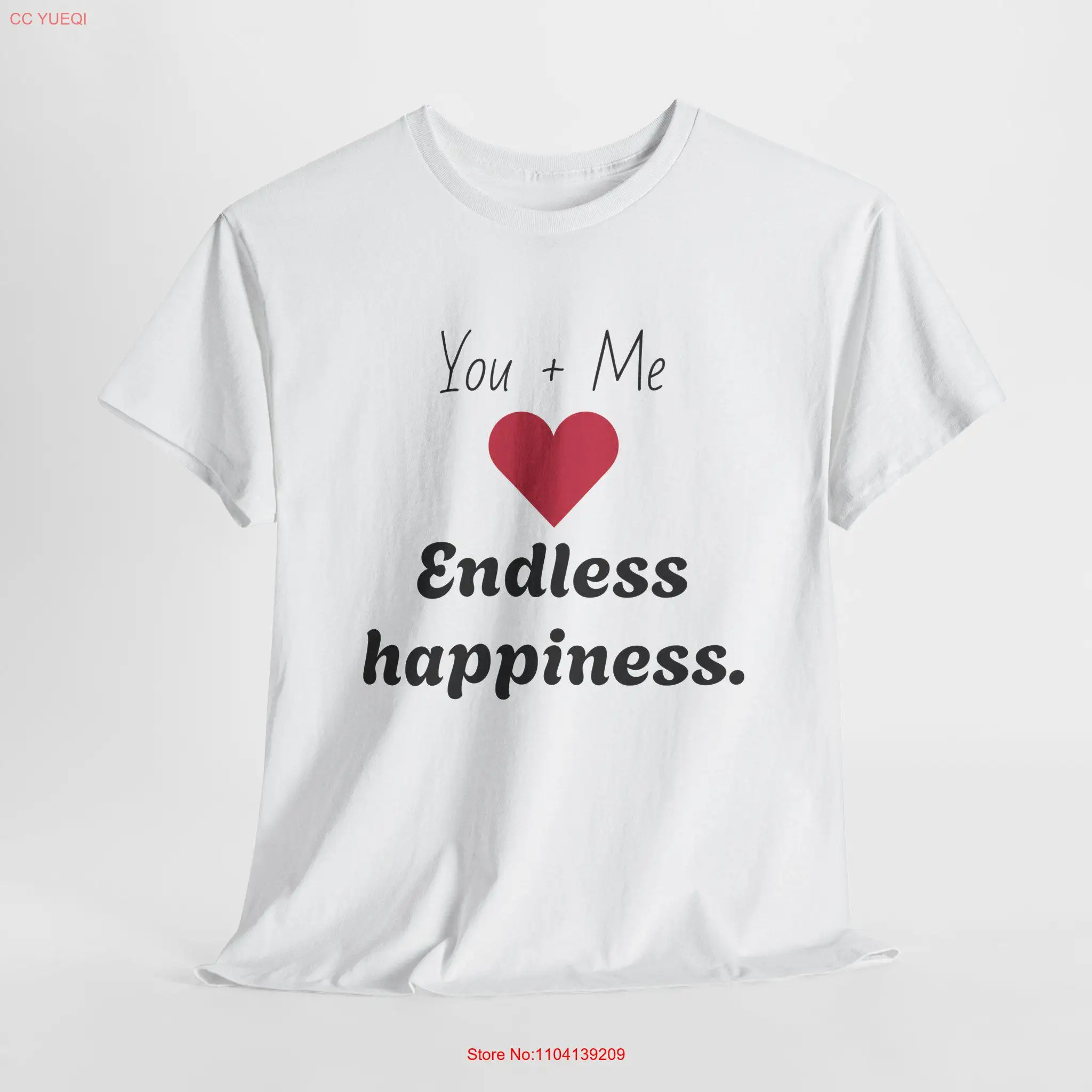 Футболка «Ты и я» Endless Happiness на день Святого Валентина с длинными или короткими рукавами
Футболка «Ты и я» Endless Happiness на день Святого Валентина с длинными или короткими рукавами