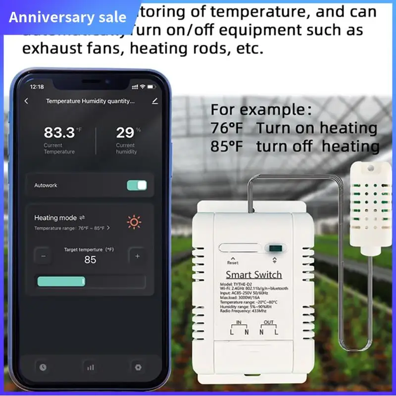 3000W 16A Беспроводной мониторинг температуры и влажности с монитором энергопотребления
3000W 16A Беспроводной мониторинг температуры и влажности с монитором энергопотребления