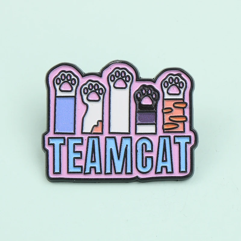 Lovely Cat Paws Letters TEAMCAT Enamel Metal Funny Lapel Pin Brooch Badge Backpack Clothing Jewelry Gift for Pet Owner
Lovely Cat Paws Letters TEAMCAT Enamel Metal Funny Lapel Pin Brooch Badge Backpack Clothing Jewelry Gift for Pet Owner