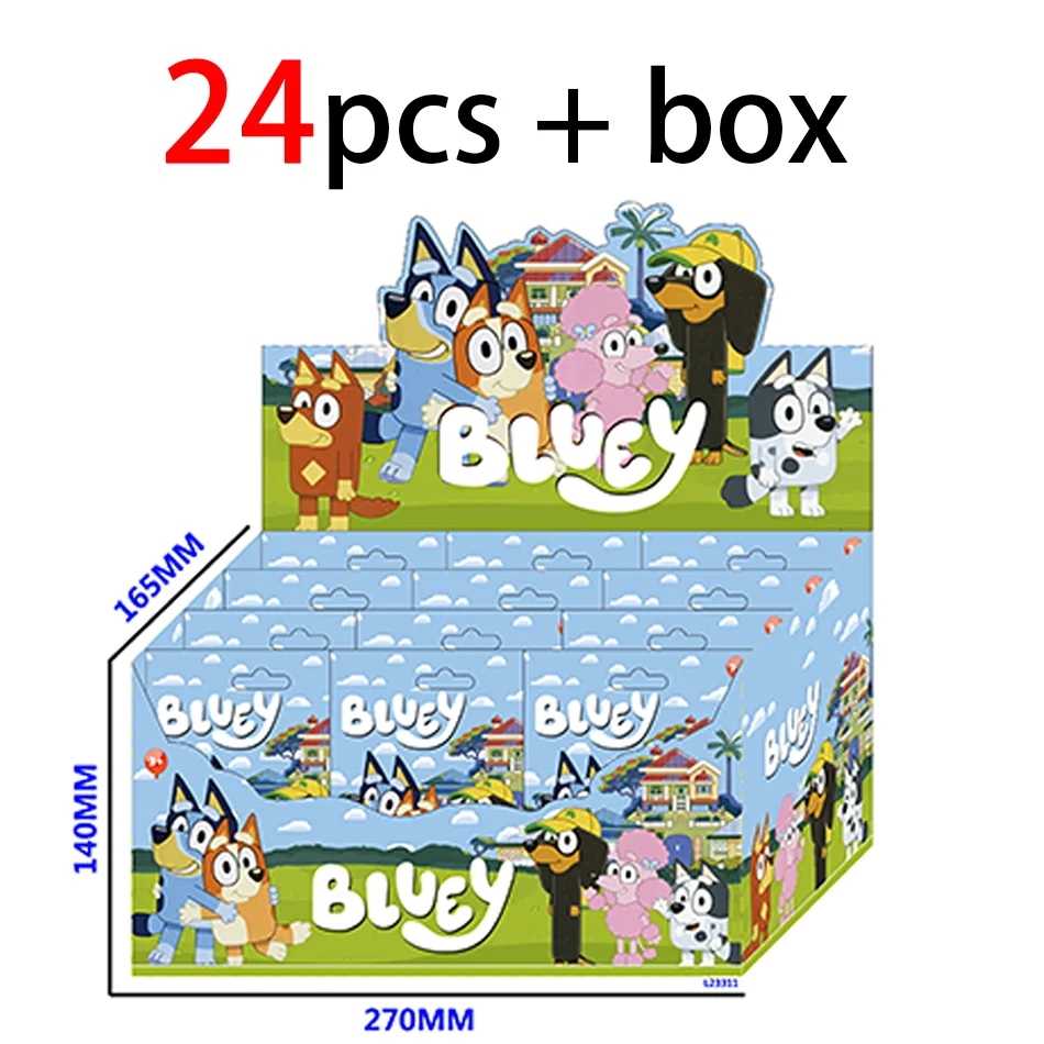 1-24pcs Bluey blind box Cute Dog Bandit Chilli Bingo Pluto Anime Action Figure Movable Joints Model Dolls Ornaments Toys Gifts
1-24pcs Bluey blind box Cute Dog Bandit Chilli Bingo Pluto Anime Action Figure Movable Joints Model Dolls Ornaments Toys Gifts
