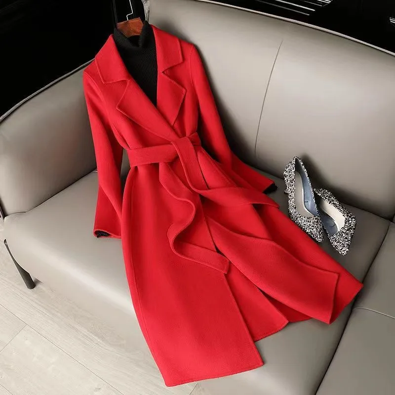 Fashion Double-sided Woolen Coat For Women Slim Fit Mid-length New Autumn Winter Collection Stylish
Fashion Double-sided Woolen Coat For Women Slim Fit Mid-length New Autumn Winter Collection Stylish