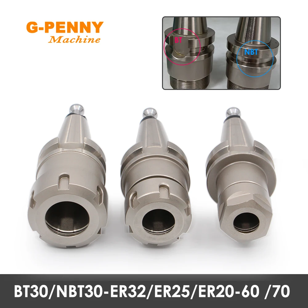 G-Penny BT30/NBT30 ER32/ER25/ER20 Tool chuck For CNC Machine
G-Penny BT30/NBT30 ER32/ER25/ER20 Tool chuck For CNC Machine