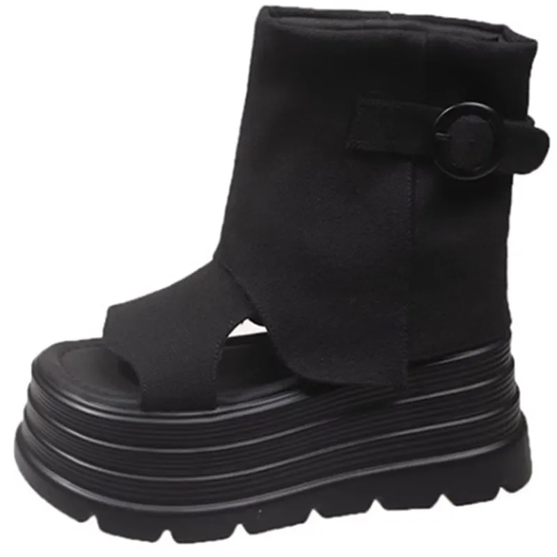 Женские ботинки в летней одежде, новинка 2023 года, тонкие маленькие джинсовые сандалии в стиле вестерн на толстой подошве с увеличенной толстой подошвой 8 см
Женские ботинки в летней одежде, новинка 2023 года, тонкие маленькие джинсовые сандалии в стиле вестерн на толстой подошве с увеличенной толстой подошвой 8 см