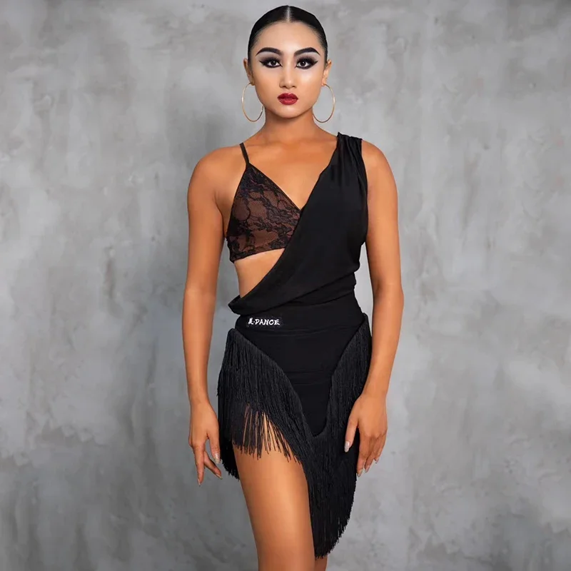 Sexy Latin Dance Dress Women V Neck Irregular Tops Fringe Skirt Cha Cha Rumba Dance Performance Clothes Practice Wear DNV18692
Sexy Latin Dance Dress Women V Neck Irregular Tops Fringe Skirt Cha Cha Rumba Dance Performance Clothes Practice Wear DNV18692