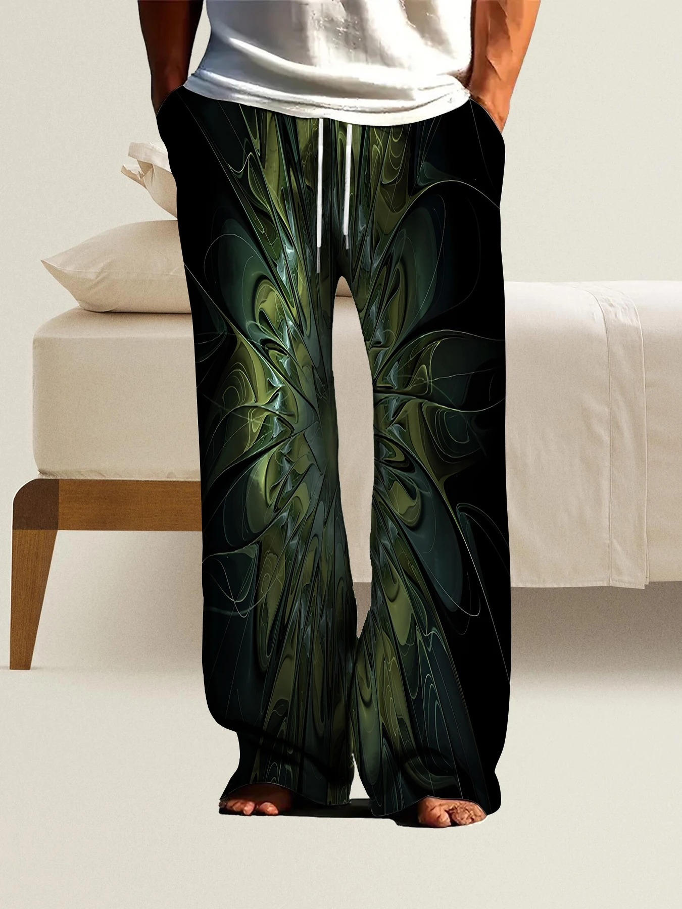 2026 Men's Printed Straight Leg Pants Vibrant Abstract Pattern Drawstring Waist Loose Fit Summer Beach Casual Swim Shorts
2026 Men's Printed Straight Leg Pants Vibrant Abstract Pattern Drawstring Waist Loose Fit Summer Beach Casual Swim Shorts