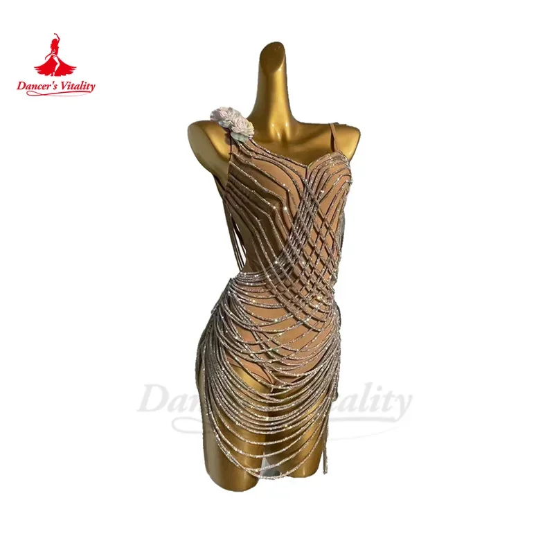 Latin Dresses Women Customsized Rumba Chacha Senior AB Stones Performance Professional Clothing Skirt Latin Dress for Girl's
Latin Dresses Women Customsized Rumba Chacha Senior AB Stones Performance Professional Clothing Skirt Latin Dress for Girl's