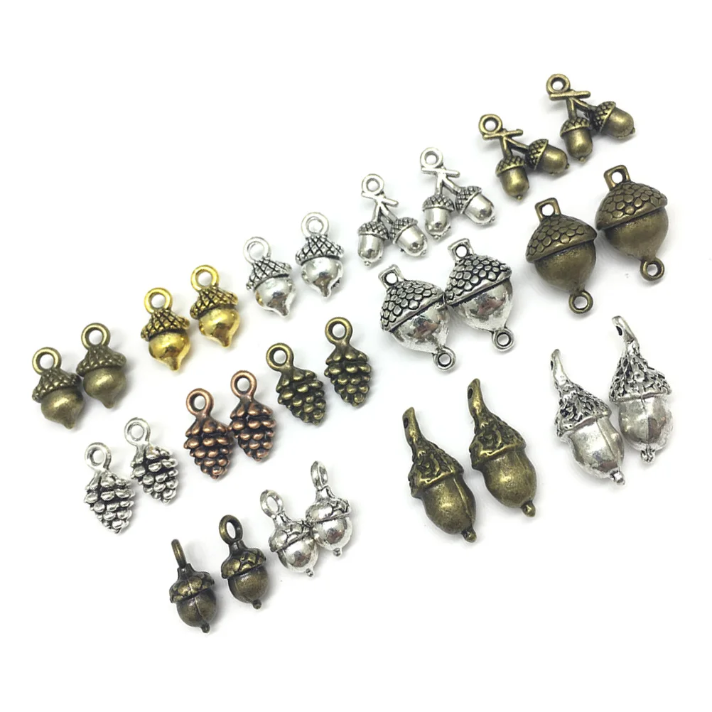 50pcs Acorn Cone Pine Alloy Metal Charms Pendants Jewelry Making Accessory Findings Perfect for DIY Crafts Gifts
50pcs Acorn Cone Pine Alloy Metal Charms Pendants Jewelry Making Accessory Findings Perfect for DIY Crafts Gifts