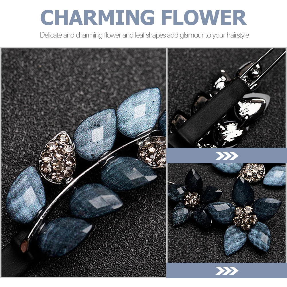 2pcs Rhinestone Flower Hair Clip Zinc Alloy Delicate Hairpin Women Girls Accessories Party Wedding Styling Barrette Headwear
2pcs Rhinestone Flower Hair Clip Zinc Alloy Delicate Hairpin Women Girls Accessories Party Wedding Styling Barrette Headwear