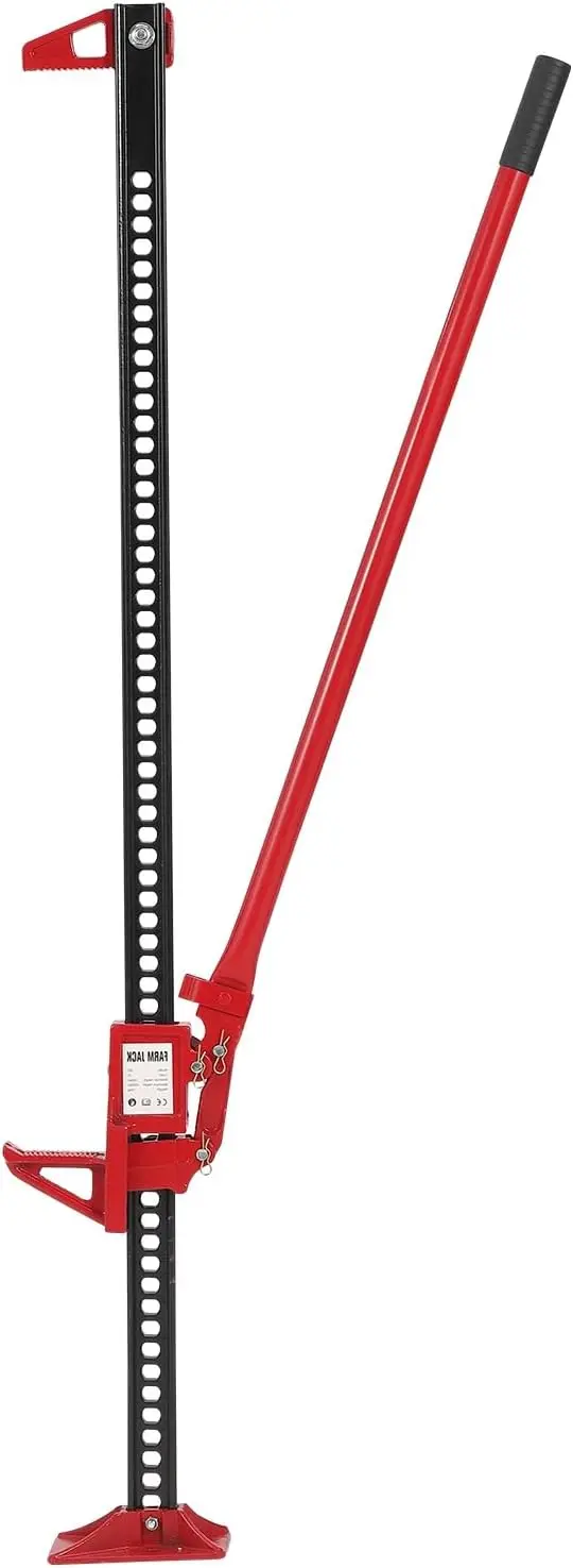 Garvee for Recovery Use 60" Farm Jack, 3 Ton 6600 LBS Ratcheting Off-Road High Lift Jack for ATV UTV SUV Truck Tractor Red
Garvee for Recovery Use 60" Farm Jack, 3 Ton 6600 LBS Ratcheting Off-Road High Lift Jack for ATV UTV SUV Truck Tractor Red