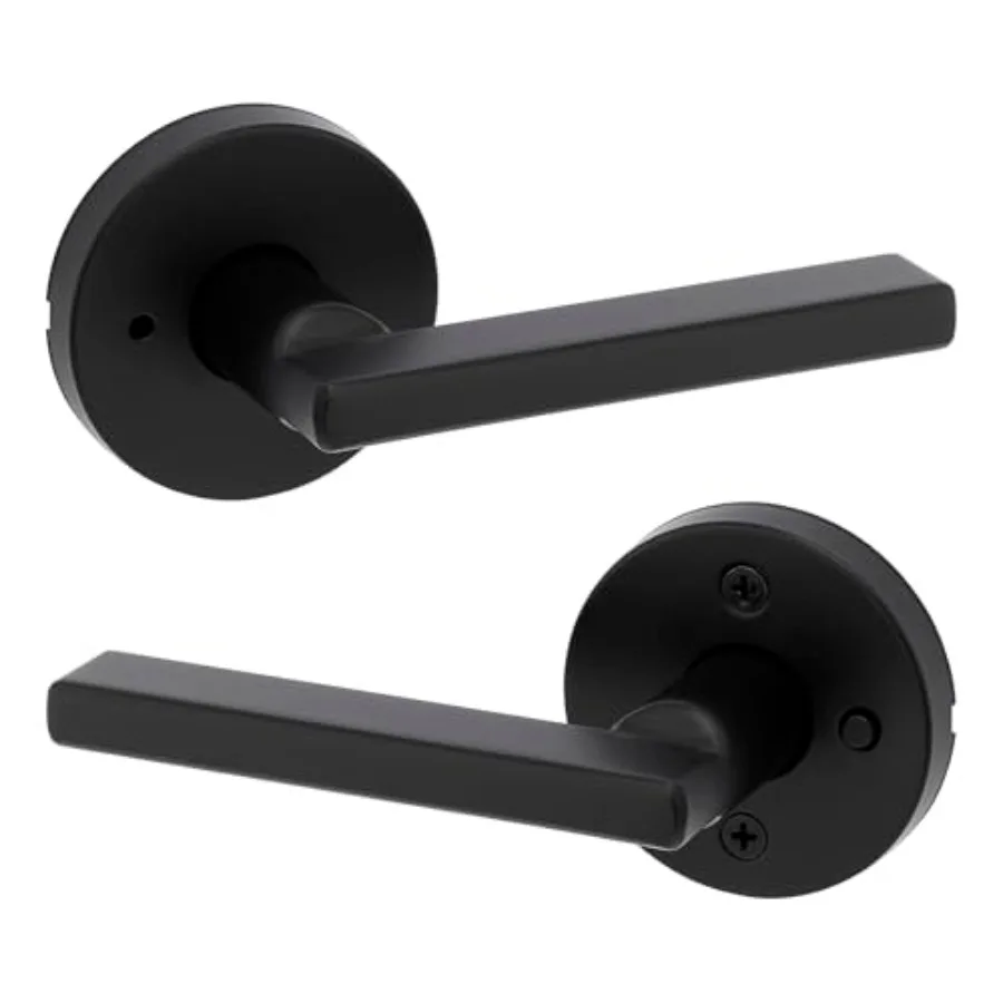 Halifax Interior Door Handle with Lock, Round Lever for Bathroom and Bedroom, Reversible Keyless Push Button Lock Door Lever, w
Halifax Interior Door Handle with Lock, Round Lever for Bathroom and Bedroom, Reversible Keyless Push Button Lock Door Lever, w