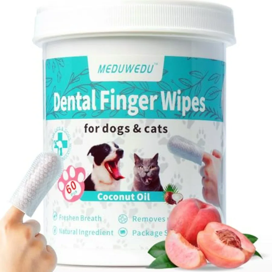 Dental Care Finger Wipes 60 Counts, Teeth Cleaning Finger Wipes for Dogs and Cats, Reduces Plaque and Supports Oral Freshness,
Dental Care Finger Wipes 60 Counts, Teeth Cleaning Finger Wipes for Dogs and Cats, Reduces Plaque and Supports Oral Freshness,