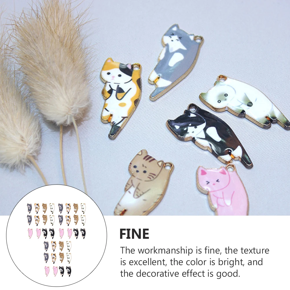 60pcs Cat Pendant Diy Accessories Cartoon Charm Adorable Mini Pendants for Jewelry Making Metal DIY Accessories
60pcs Cat Pendant Diy Accessories Cartoon Charm Adorable Mini Pendants for Jewelry Making Metal DIY Accessories
