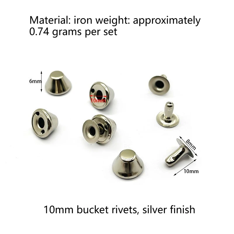 10set 10/12mm Punk Metal Nail Clothes/Bag/Shoes Leather Craft Bucket Dome Solid Nail Bolt Strap Rivets Round Head Screws
10set 10/12mm Punk Metal Nail Clothes/Bag/Shoes Leather Craft Bucket Dome Solid Nail Bolt Strap Rivets Round Head Screws