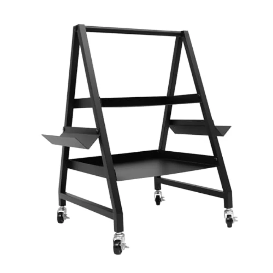 Outdoor garden potting bench with metal frame gray finish 2-tier design all-weather durability 4 wheels shelves 9kg load capaci
Outdoor garden potting bench with metal frame gray finish 2-tier design all-weather durability 4 wheels shelves 9kg load capaci