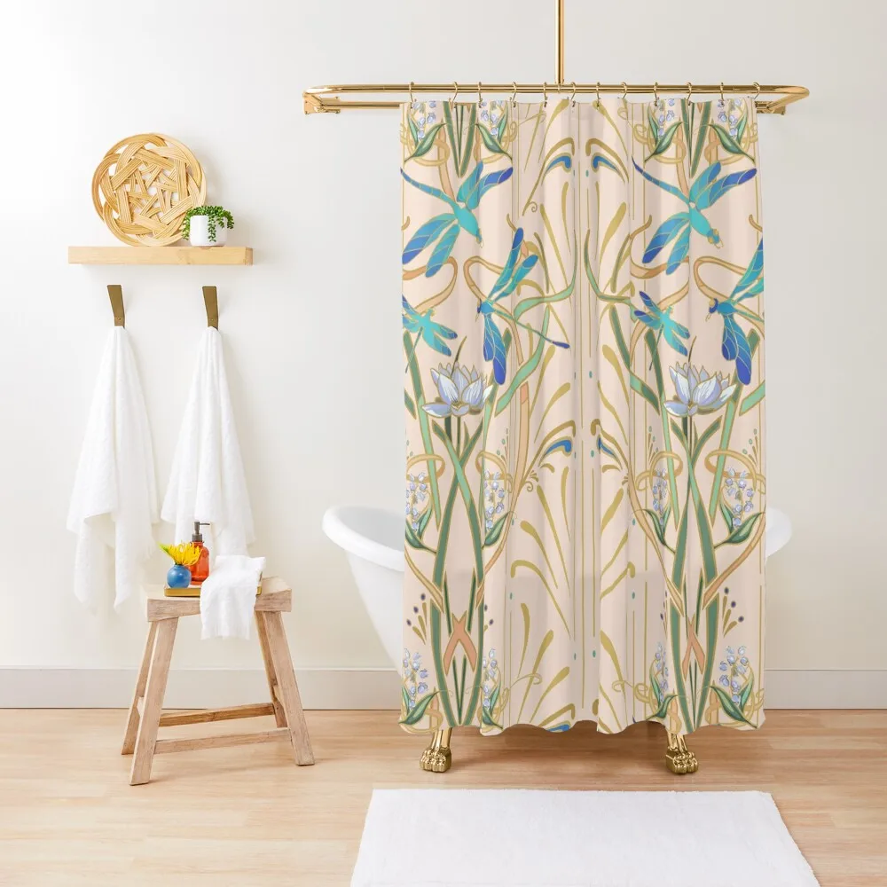Art Nouveau Dragonflies Pattern | Blush Shower Curtain Bathroom Fabric Cute Shower Curtain
Art Nouveau Dragonflies Pattern | Blush Shower Curtain Bathroom Fabric Cute Shower Curtain