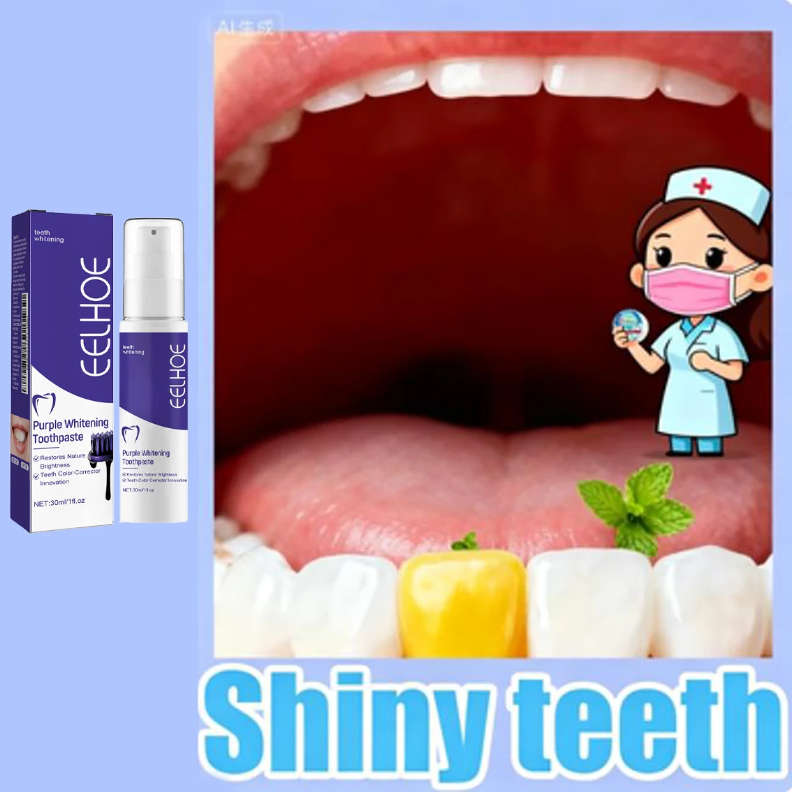 Powerful teeth whitening toothpaste, used for deep cleaning and removal of yellowing, whitening and brightening toothpaste2026
Powerful teeth whitening toothpaste, used for deep cleaning and removal of yellowing, whitening and brightening toothpaste2026