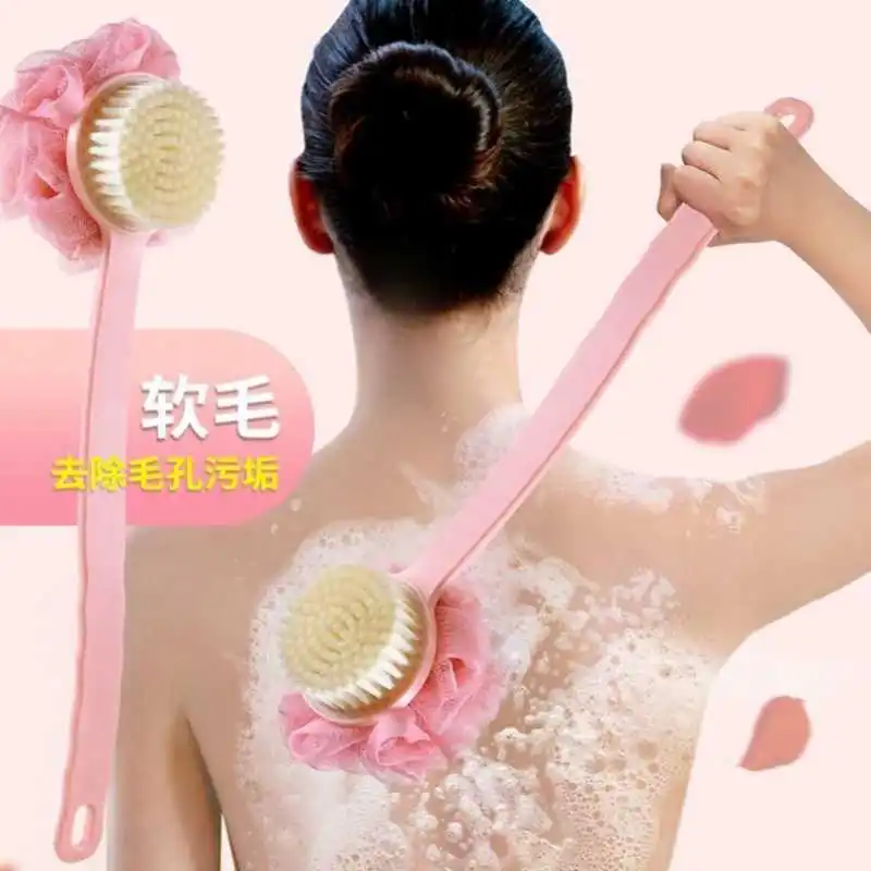Long-handled Back Bath Brush Adult Bath Ball Dual-use Soft Hair Bath Massager Bath And Back Bath Brush Accessories1pc
Long-handled Back Bath Brush Adult Bath Ball Dual-use Soft Hair Bath Massager Bath And Back Bath Brush Accessories1pc