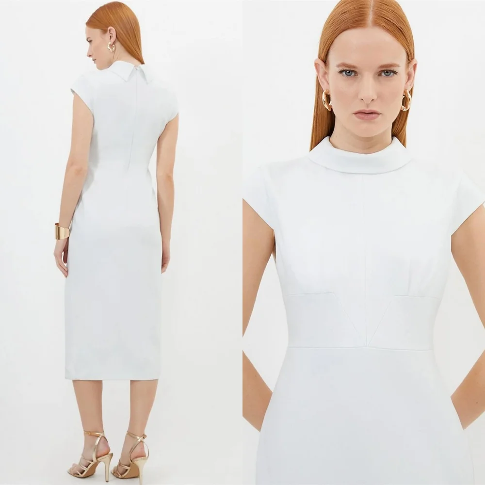 Customized Formal White Jersey Evening Dress Luxury O-Neck Short Sleeves Homecoming Dresses Exquisite Special Occasion Gowns
Customized Formal White Jersey Evening Dress Luxury O-Neck Short Sleeves Homecoming Dresses Exquisite Special Occasion Gowns