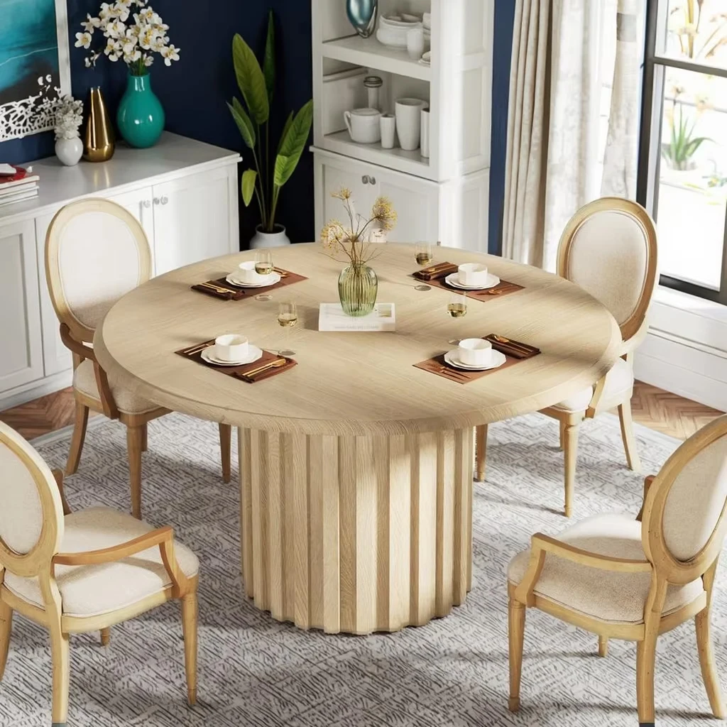 &c For Convertible Round Dining Table for Steel Base Modern Farmhouse Dinner Table Apartment-Friendly
&c For Convertible Round Dining Table for Steel Base Modern Farmhouse Dinner Table Apartment-Friendly