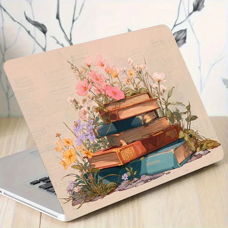 2 Vintage Book & Floral Laptop Light Beige Stickers - Glossy PVC Scratch Resistant Protective Case with Soft Book Stack
2 Vintage Book & Floral Laptop Light Beige Stickers - Glossy PVC Scratch Resistant Protective Case with Soft Book Stack