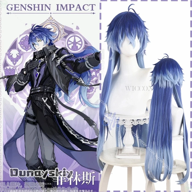 {Dunayskiy}Аниме-игра Genshin Impact Косплей Kyryll Chudomirovich Flins 100 см синий парик с градиентом Y2K термостойкие синтетические волосы
{Dunayskiy}Аниме-игра Genshin Impact Косплей Kyryll Chudomirovich Flins 100 см синий парик с градиентом Y2K термостойкие синтетические волосы