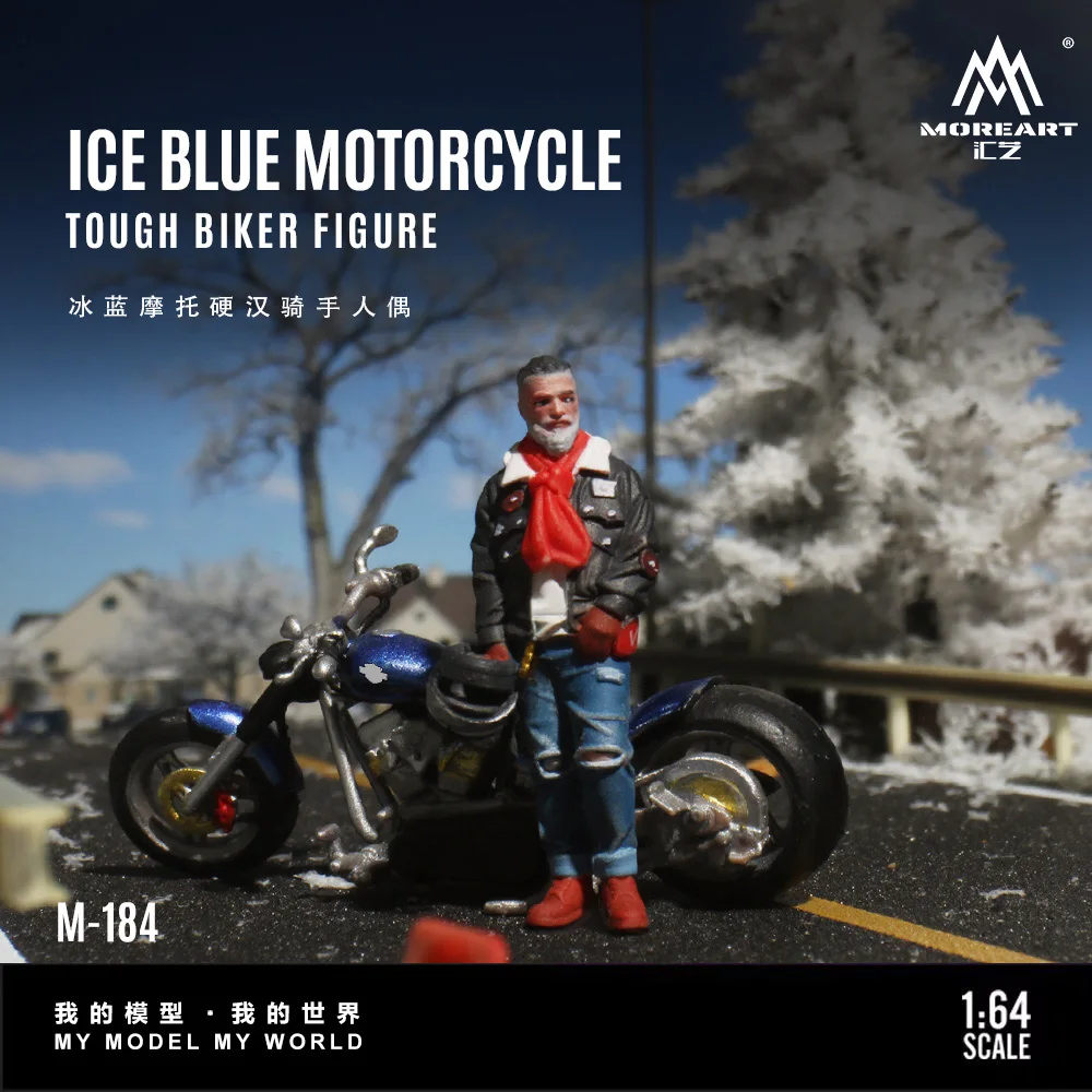 MoreArt 1:64Ice Blue Motorcycle Tough Guy Rider figure Resin Model, Miniature Scene Decoration Gift&Display
MoreArt 1:64Ice Blue Motorcycle Tough Guy Rider figure Resin Model, Miniature Scene Decoration Gift&Display
