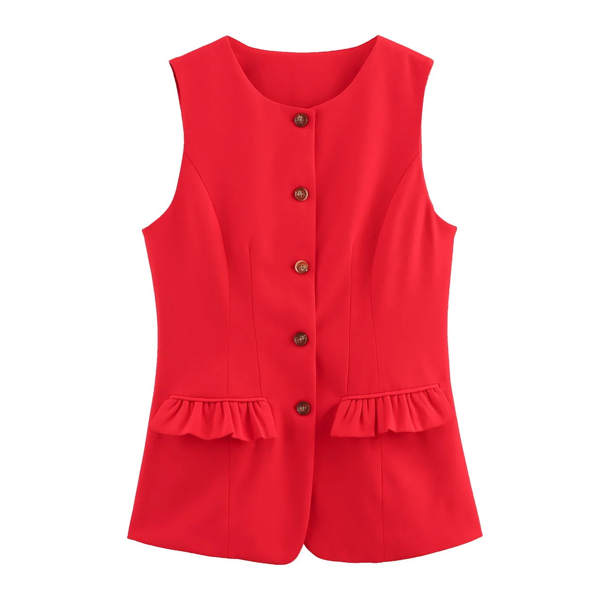 Fashion Women's Red Vest Round Neck Sleeveless Fashion Casual Vest Fashion Versatile 2025 Ladies Summer New
Fashion Women's Red Vest Round Neck Sleeveless Fashion Casual Vest Fashion Versatile 2025 Ladies Summer New