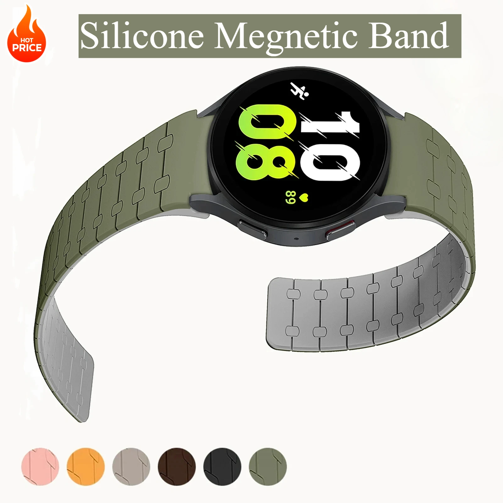 НОВЫЙ силиконовый ремешок No Galaxy для Samsung Galaxy Watch 7 6 5 4 40 44 мм 6 Classic 43 47 мм Спортивный магнитный браслет для Galaxy 5Pro
НОВЫЙ силиконовый ремешок No Galaxy для Samsung Galaxy Watch 7 6 5 4 40 44 мм 6 Classic 43 47 мм Спортивный магнитный браслет для Galaxy 5Pro