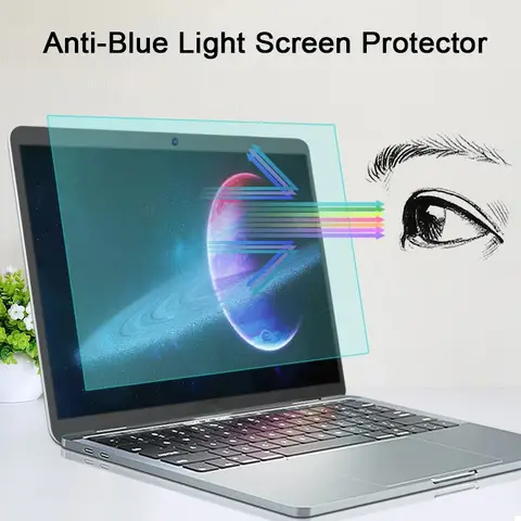 Anti blauw licht Screen Protector Voor Laptop 14 15.6 15 16 11 12 Macbook Air Pro 13 inch M1 M2 Anti-reflecterende/Glare Matte Film Waterdicht Anti-vingerafdruk