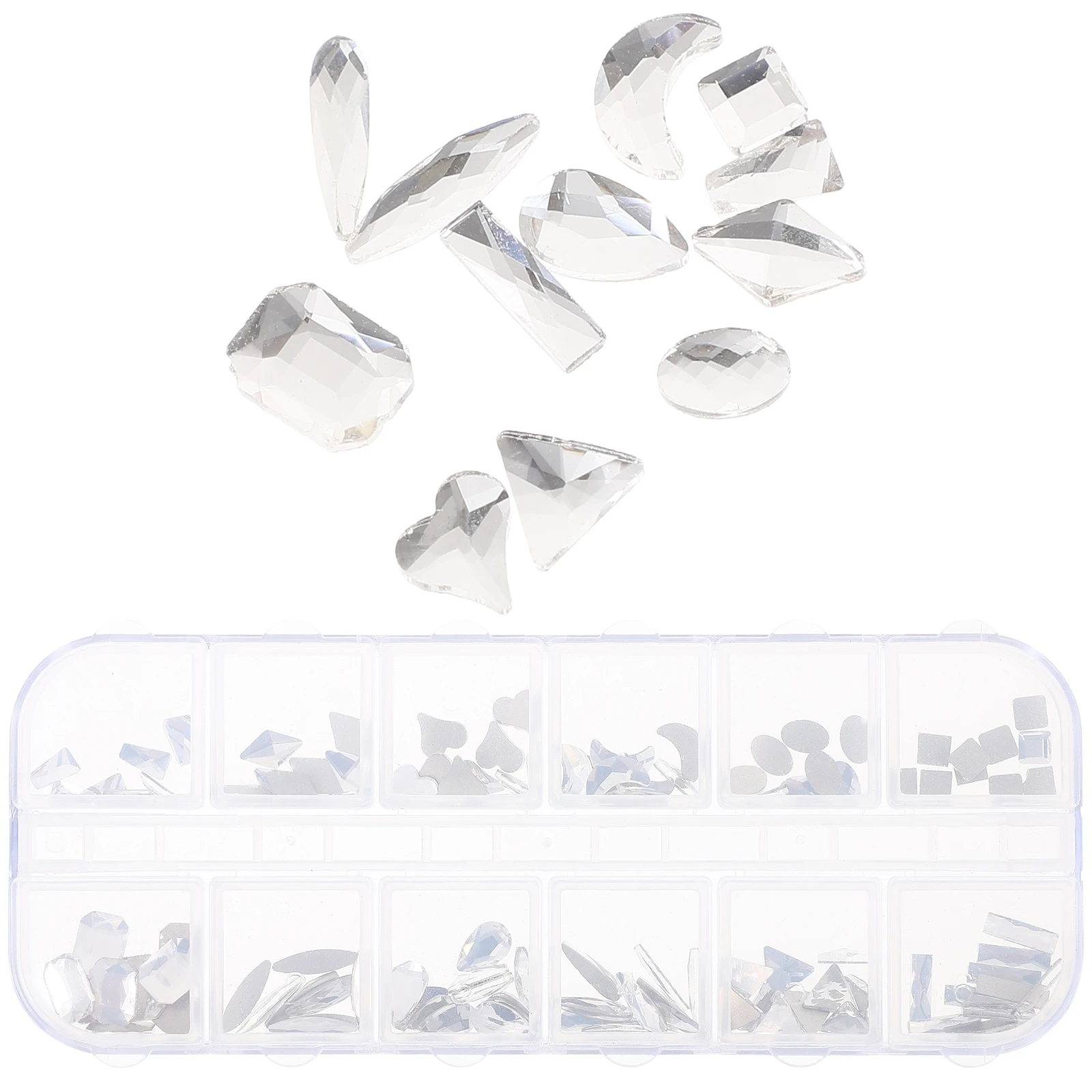DIY Kit Rhinestone Decorations Heart Shaped Gems Nail Charms 12 Box Craft Nail Salon Decor Accessories
DIY Kit Rhinestone Decorations Heart Shaped Gems Nail Charms 12 Box Craft Nail Salon Decor Accessories