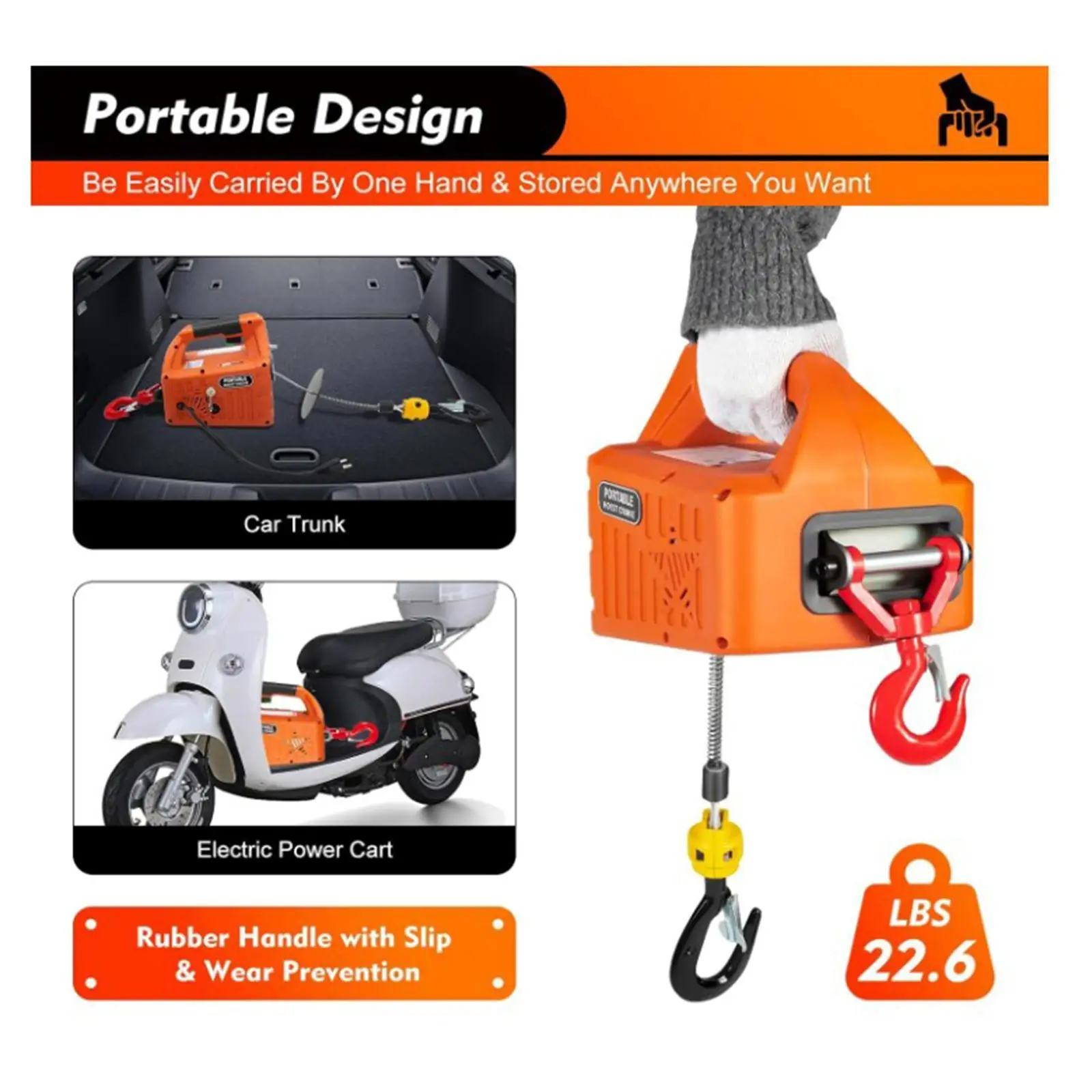 Electric Hoist Winch UK Adapter High Performance Convenient Easy to Use Portable
Electric Hoist Winch UK Adapter High Performance Convenient Easy to Use Portable
