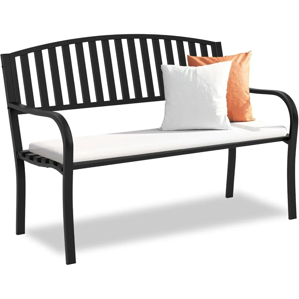 Outdoor Bench Garden Bench, Weatherproof Anti-Rust Heavy-Duty Outside Benches Clearance, Wrought Iron Metal Bench for Front Porc
Outdoor Bench Garden Bench, Weatherproof Anti-Rust Heavy-Duty Outside Benches Clearance, Wrought Iron Metal Bench for Front Porc