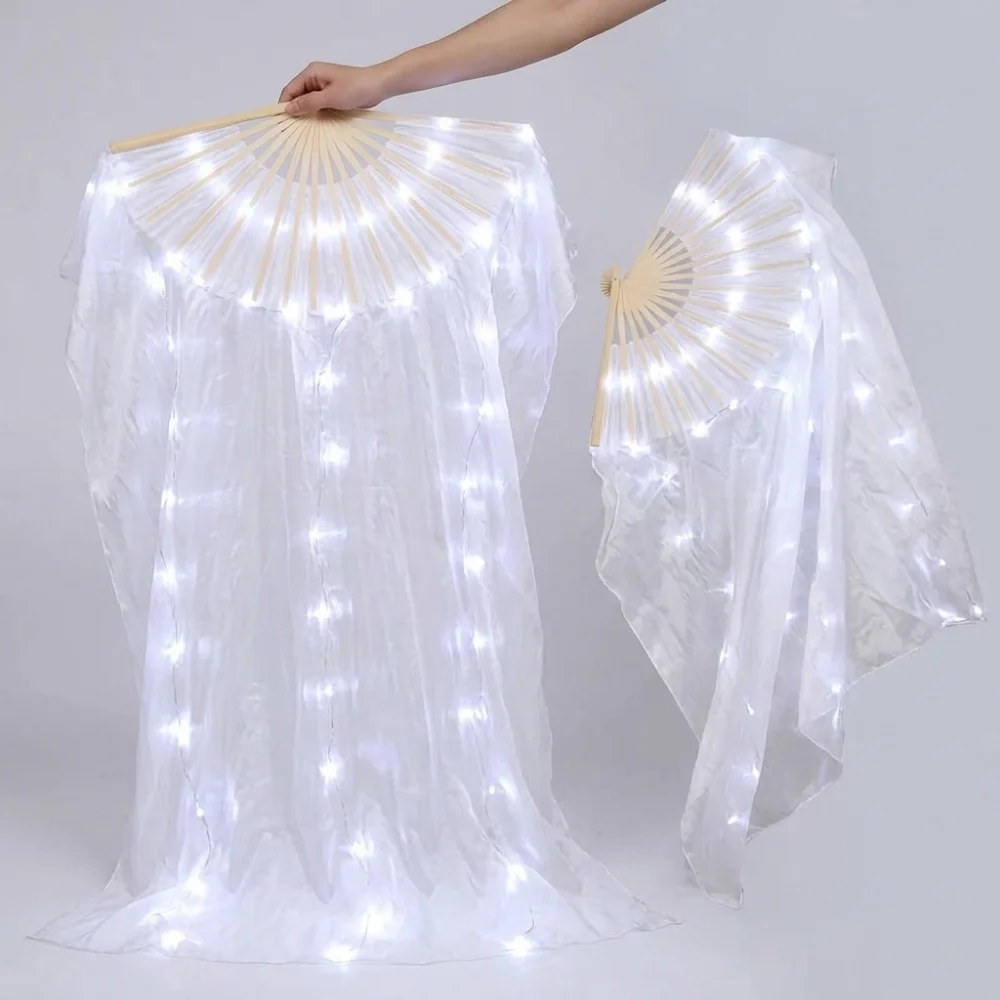 Belly Dance LED Silk Fan Veil Luminous Prop For Stage Performance Carnival Festival Events Glowing Fabric Party Accessory
Belly Dance LED Silk Fan Veil Luminous Prop For Stage Performance Carnival Festival Events Glowing Fabric Party Accessory
