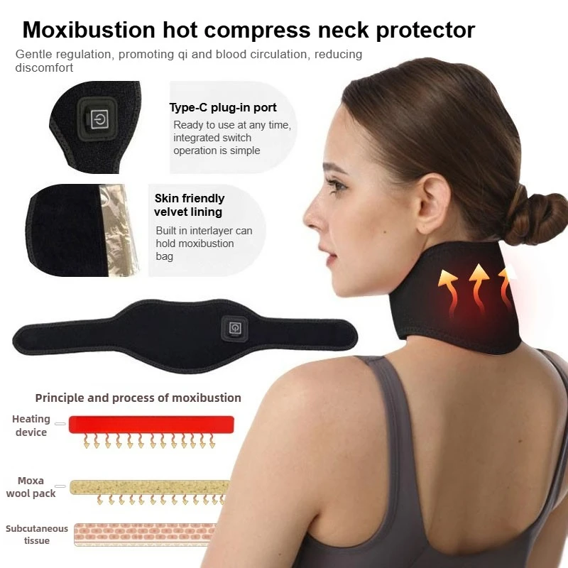 Интеллектуальная защита шеи с электрическим подогревом, плагин Type-C, горячий компресс, рукав для прижигания шеи, устройство защиты теплой шеи
Интеллектуальная защита шеи с электрическим подогревом, плагин Type-C, горячий компресс, рукав для прижигания шеи, устройство защиты теплой шеи